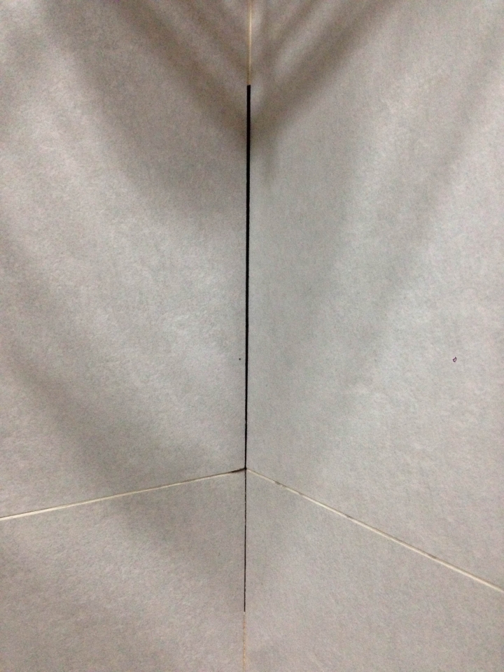 浴室磁磚的接縫