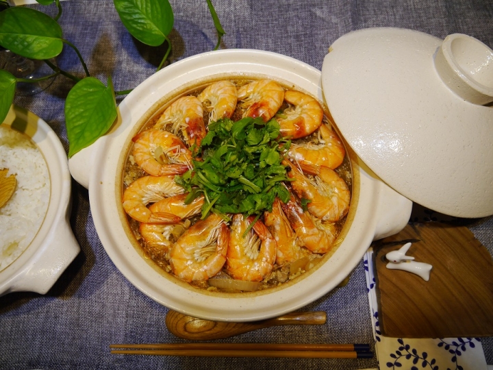 鮮蝦粉絲煲