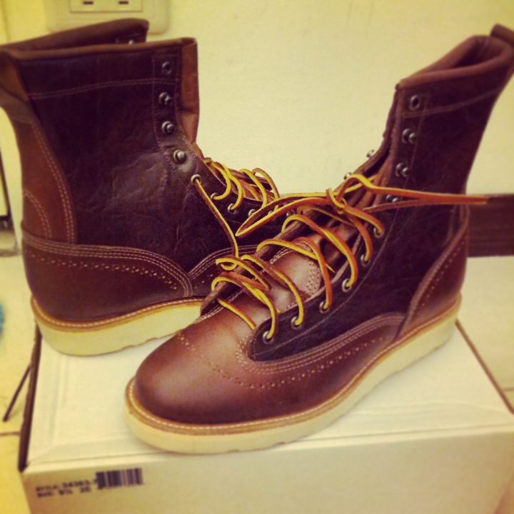 (優雅硬漢)Yuketen choco bullhide boots 雕花工作靴