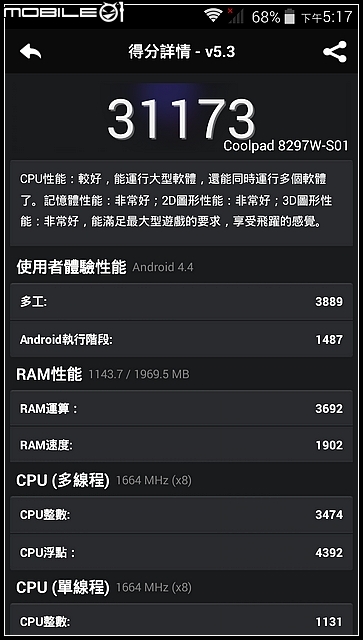 酷派 Coolpad 大神F1 [平價開箱]