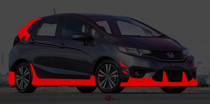 ”創作怡情“ brand new Fit 全車空套 body kit