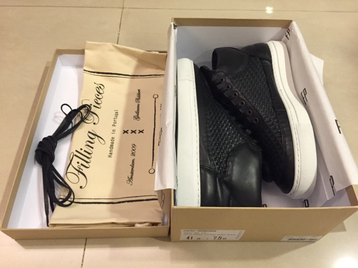 【開箱！Filling Pieces第二發】Woven Leather - Wired Mid Top Sneakers