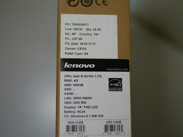 超值14吋FHD Lenovo G40-70 開箱