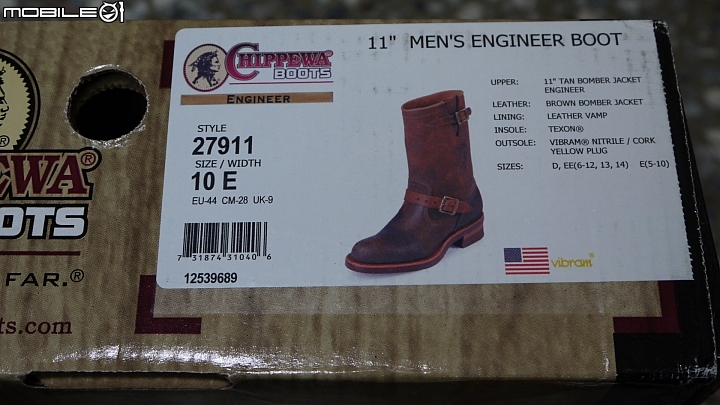 [開箱] CHIPPEWA Enginner boots 27911