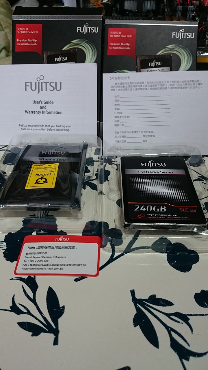[開箱][測試]強效耐操！平價SLC SSD Fujitsu FSX 240GB×2 單顆與陣列效能測試