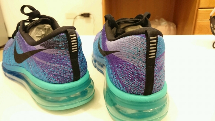 nike flyknit max藍色款