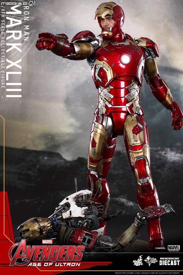 HOT TOYS  復仇者聯盟2:奧創紀元 鋼鐵人 Mark43