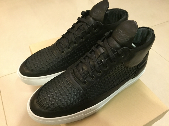 【開箱！Filling Pieces第二發】Woven Leather - Wired Mid Top Sneakers
