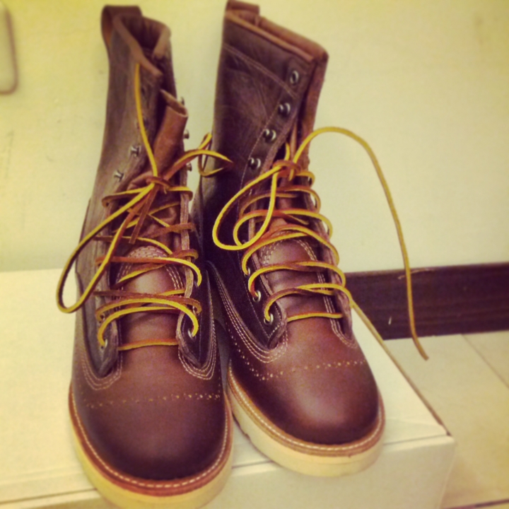 (優雅硬漢)Yuketen choco bullhide boots 雕花工作靴