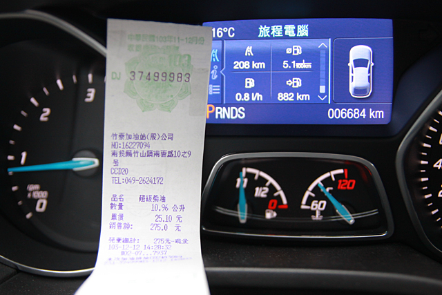 第一次看到超級柴油25.1元(不專業油耗測試 到南投紫南宮免費換金幣)
