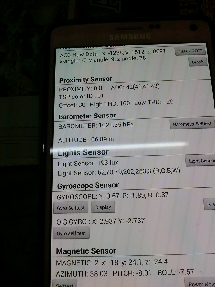 請問NOTE4新機 ADC(接近感應器)多少算正常