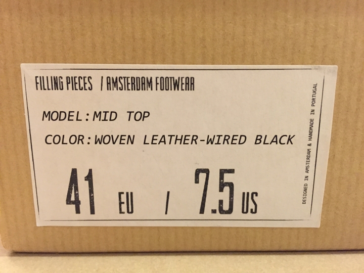 【開箱！Filling Pieces第二發】Woven Leather - Wired Mid Top Sneakers