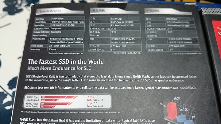 [開箱][測試]強效耐操！平價SLC SSD Fujitsu FSX 240GB×2 單顆與陣列效能測試