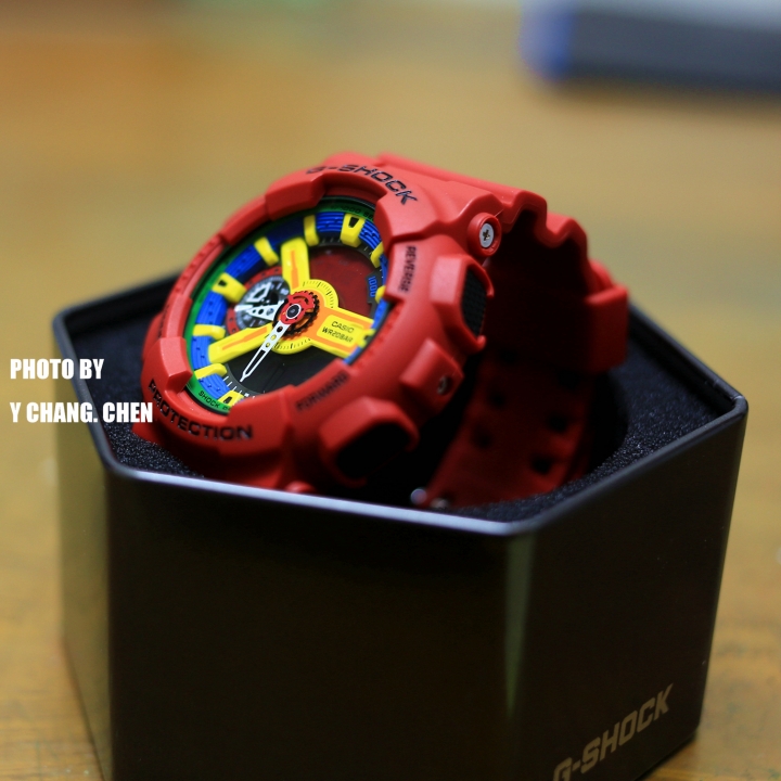 [洛基分享] [裝年輕必備!] G-shock 紅樂高 GA-110FC 開箱分享