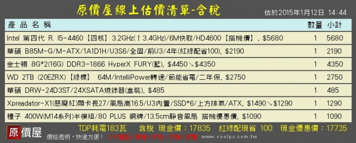 自組電腦菜單..請教大大指點