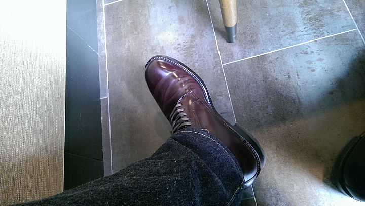 Alden shell cordovan high lace boots 新年快樂開箱
