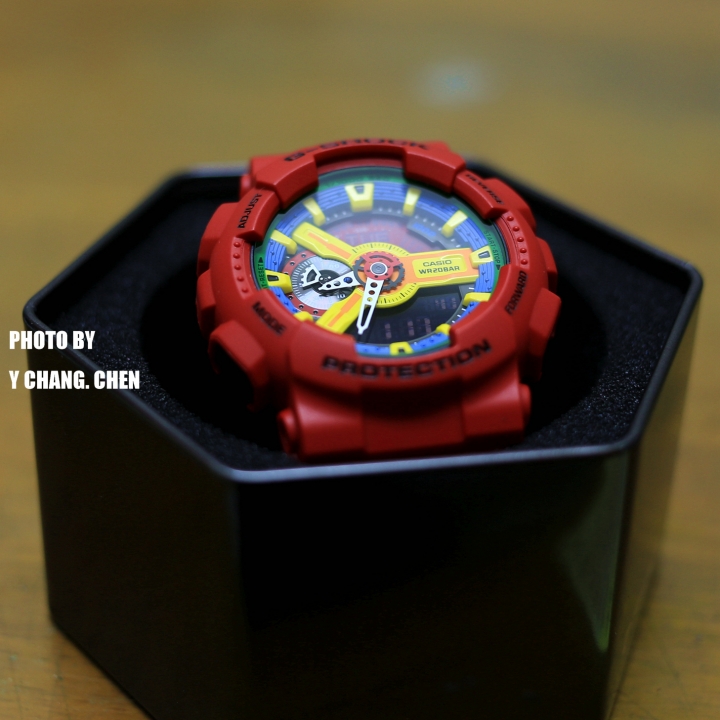 [洛基分享] [裝年輕必備!] G-shock 紅樂高 GA-110FC 開箱分享