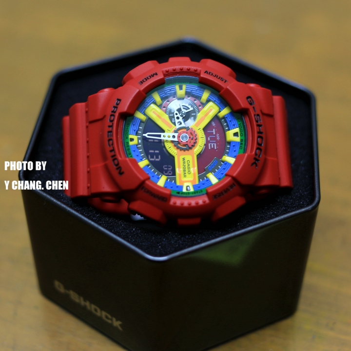[洛基分享] [裝年輕必備!] G-shock 紅樂高 GA-110FC 開箱分享