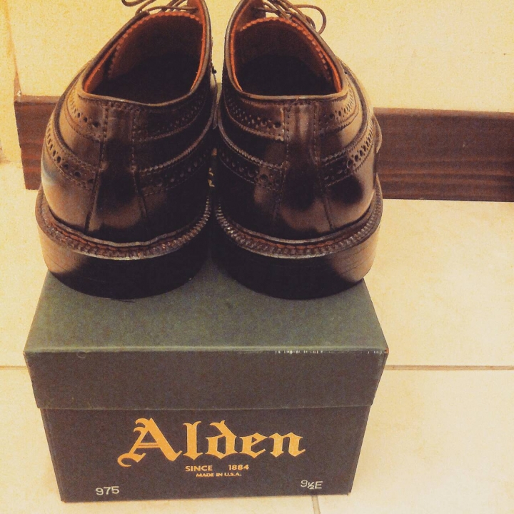 (開箱)ALDEN SHELL CORDOVAN 975 LONGWING BLUCHER