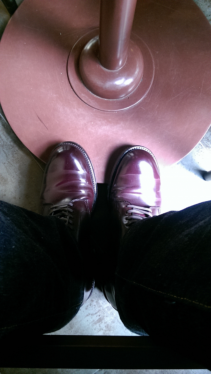 Alden shell cordovan high lace boots 新年快樂開箱