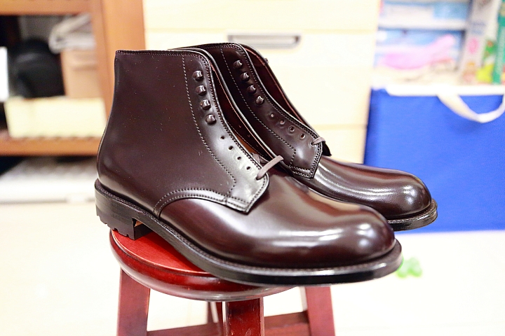 Alden shell cordovan high lace boots 新年快樂開箱