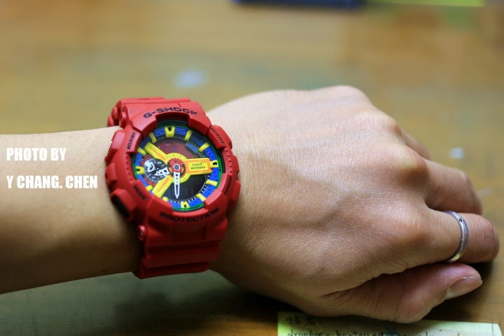 [洛基分享] [裝年輕必備!] G-shock 紅樂高 GA-110FC 開箱分享
