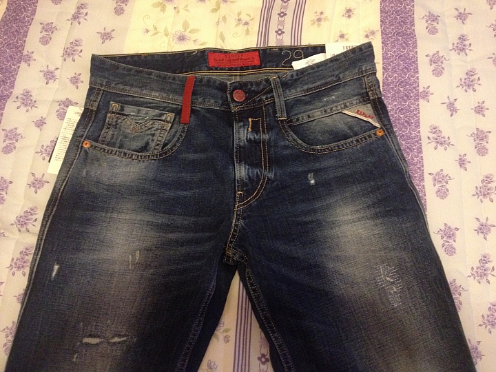 [分享] HYSTERIC GLAMOUR SP加工 小格子破壞 + REPLAY ANBASS 634 436 Slim Fit