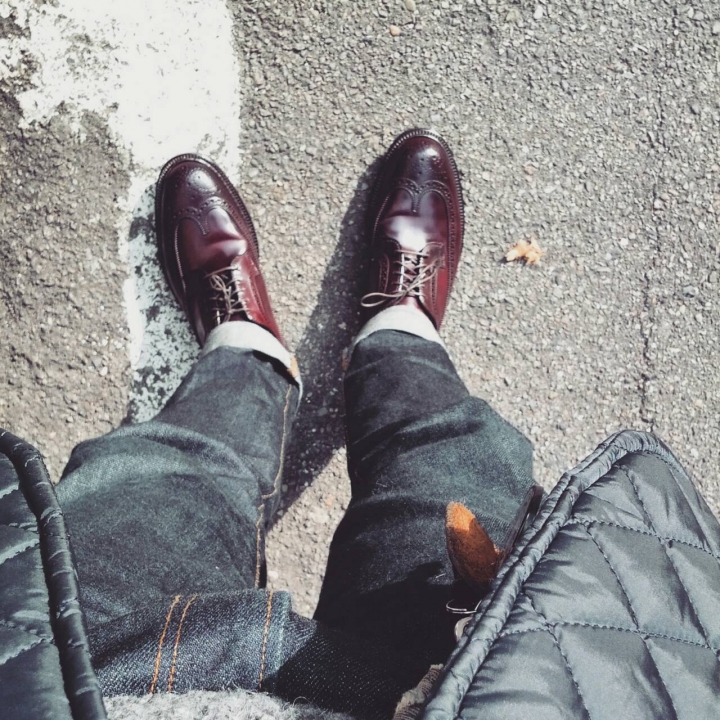 (開箱)ALDEN SHELL CORDOVAN 975 LONGWING BLUCHER