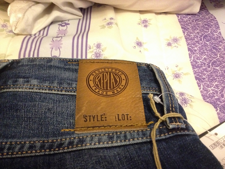 [分享] HYSTERIC GLAMOUR SP加工 小格子破壞 + REPLAY ANBASS 634 436 Slim Fit