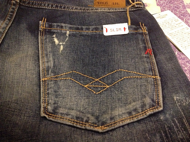 [分享] HYSTERIC GLAMOUR SP加工 小格子破壞 + REPLAY ANBASS 634 436 Slim Fit