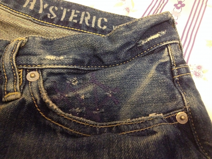 [分享] HYSTERIC GLAMOUR SP加工 小格子破壞 + REPLAY ANBASS 634 436 Slim Fit