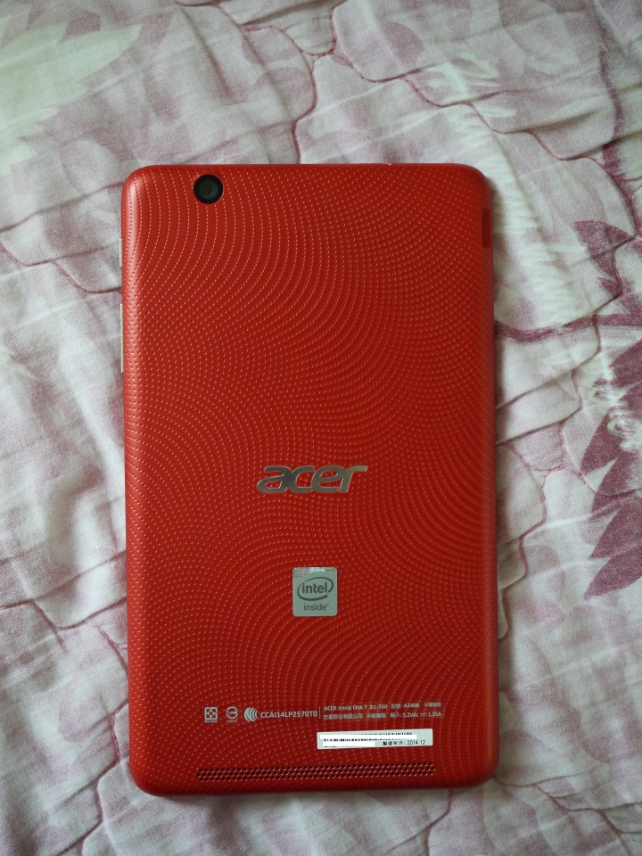 Acer Iconia One 7 B1-750簡易開箱心得