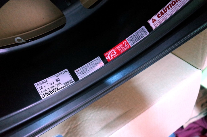 [開箱~] RAYS 鍛造框 TE37TTA PROGRESSIVE MODEL