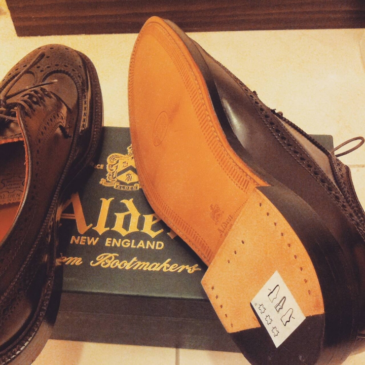 (開箱)ALDEN SHELL CORDOVAN 975 LONGWING BLUCHER