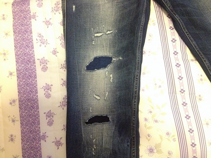 [分享] HYSTERIC GLAMOUR SP加工 小格子破壞 + REPLAY ANBASS 634 436 Slim Fit