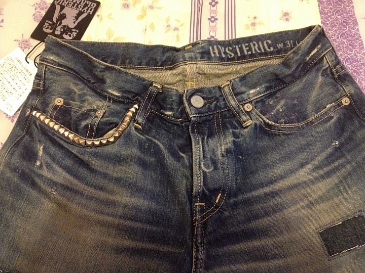 [分享] HYSTERIC GLAMOUR SP加工 小格子破壞 + REPLAY ANBASS 634 436 Slim Fit