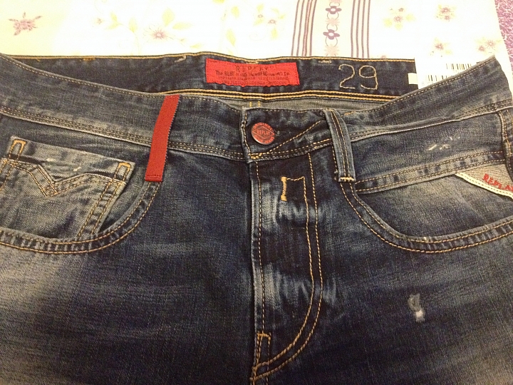 [分享] HYSTERIC GLAMOUR SP加工 小格子破壞 + REPLAY ANBASS 634 436 Slim Fit