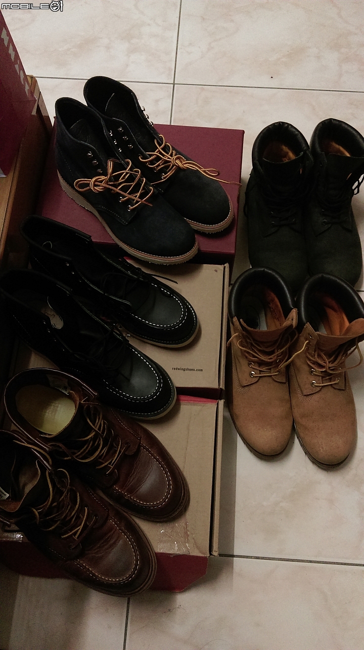[開箱]Red Wing 8821 X Concepts & Red Wing 9075 及舊鞋 Red Wing 1907 & Clarks & Timberland