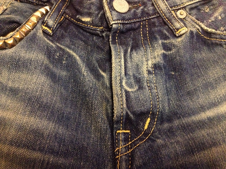 [分享] HYSTERIC GLAMOUR SP加工 小格子破壞 + REPLAY ANBASS 634 436 Slim Fit