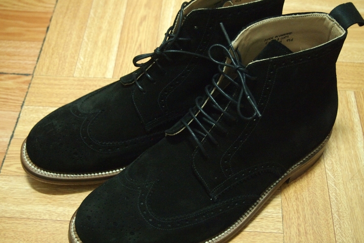 【開箱】Grenson G-Lab 8 Parkia Brogue Boot Black Suede