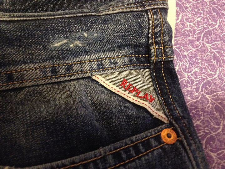 [分享] HYSTERIC GLAMOUR SP加工 小格子破壞 + REPLAY ANBASS 634 436 Slim Fit