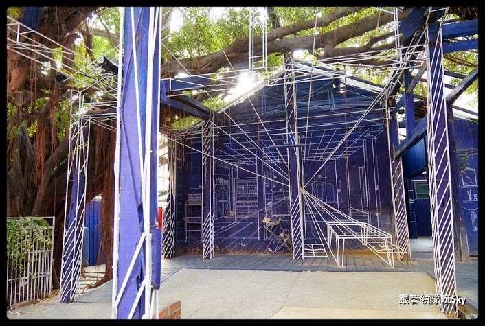 台南景點推薦-藍晒圖強勢回歸在司法宿舍文創園區[ 3D立體藍晒圖 ]