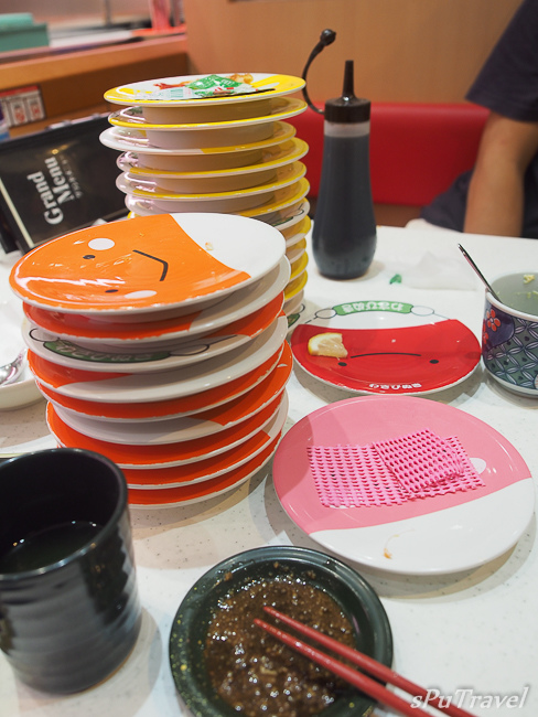 [沖繩] sPu@ 新奇好吃又好玩的壽司店─富山迴轉壽司(PREMIUM海王)...JR列車幫你送餐唷!!