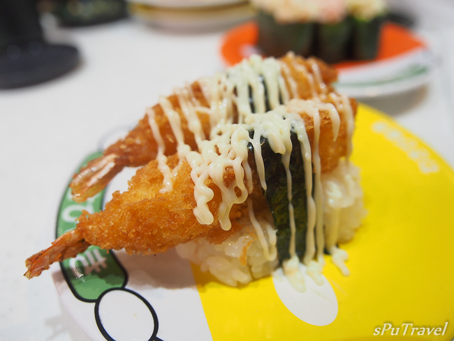 [沖繩] sPu@ 新奇好吃又好玩的壽司店─富山迴轉壽司(PREMIUM海王)...JR列車幫你送餐唷!!