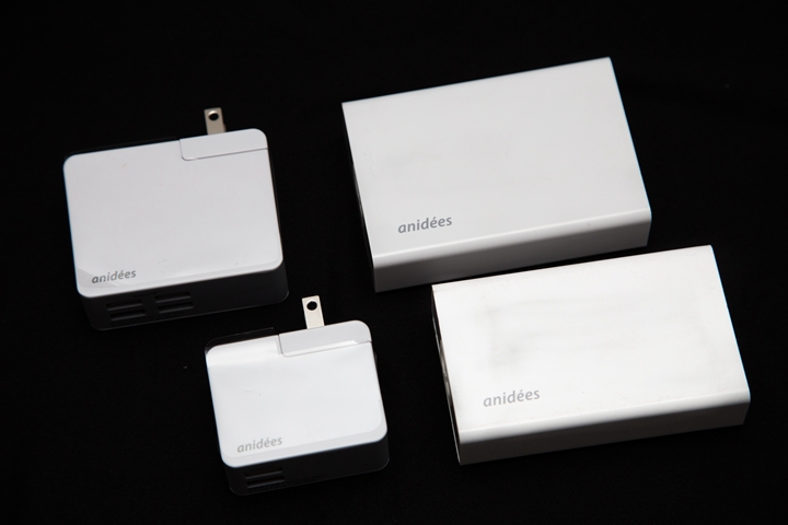 anidees 2 & 4 port USB 小巧好攜極速充電器，外出使用沒煩惱