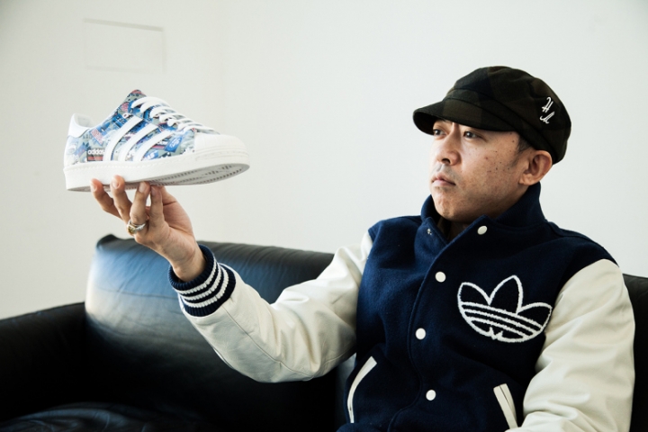 Adidas Originals by NIGO Varsity Jacket 海軍藍真皮棒球外套