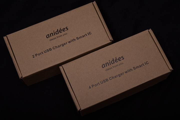anidees 2 & 4 port USB 小巧好攜極速充電器，外出使用沒煩惱