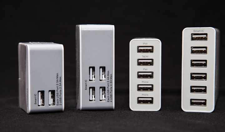 anidees 2 & 4 port USB 小巧好攜極速充電器，外出使用沒煩惱