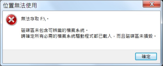 請問連cmd都進不去隨身碟，資料該怎麼救?