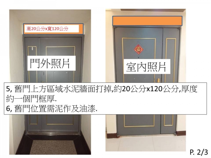 住家大門換新及外推工程~請介紹廠商(地點中壢)